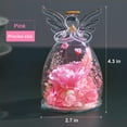 thumbnail image 4 of Real Rose in Glass Dome, Preserved Rose with Angel Figurines, Flower Gifts for Women on Valentine's Day, Anniversary, Mother's Day, Children's Day, Birthday, Thanksgiving, Christmas, 4 of 8