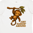 thumbnail image 4 of Inktastic Cute Monkey Just Hangin' Around Illustration Boys or Girls Toddler T-Shirt, 4 of 5