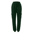 thumbnail image 2 of Jxximdong Pants for Women Fashion Casual Gradient Print Bottom Sweatpants Pockets High Waist Sporty Gym Athletic Fit Jogger Pants Green XXXL Trousers, 2 of 4