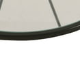 thumbnail image 3 of HomePop Metal Accent Table Triangle Black Base Round Mirror Top, 3 of 5