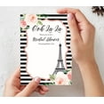 thumbnail image 3 of Inkdotpot 30 Bridal Shower InvitationsFloral Eiffel TowerWedding Fill-In Style Invites Blank Invites, 3 of 8