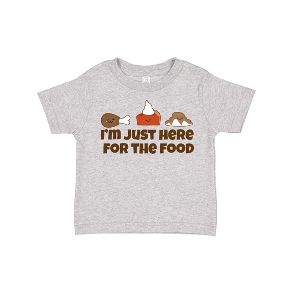 Inktastic I'm Just Here for the Food Boys or Girls Toddler T-Shirt