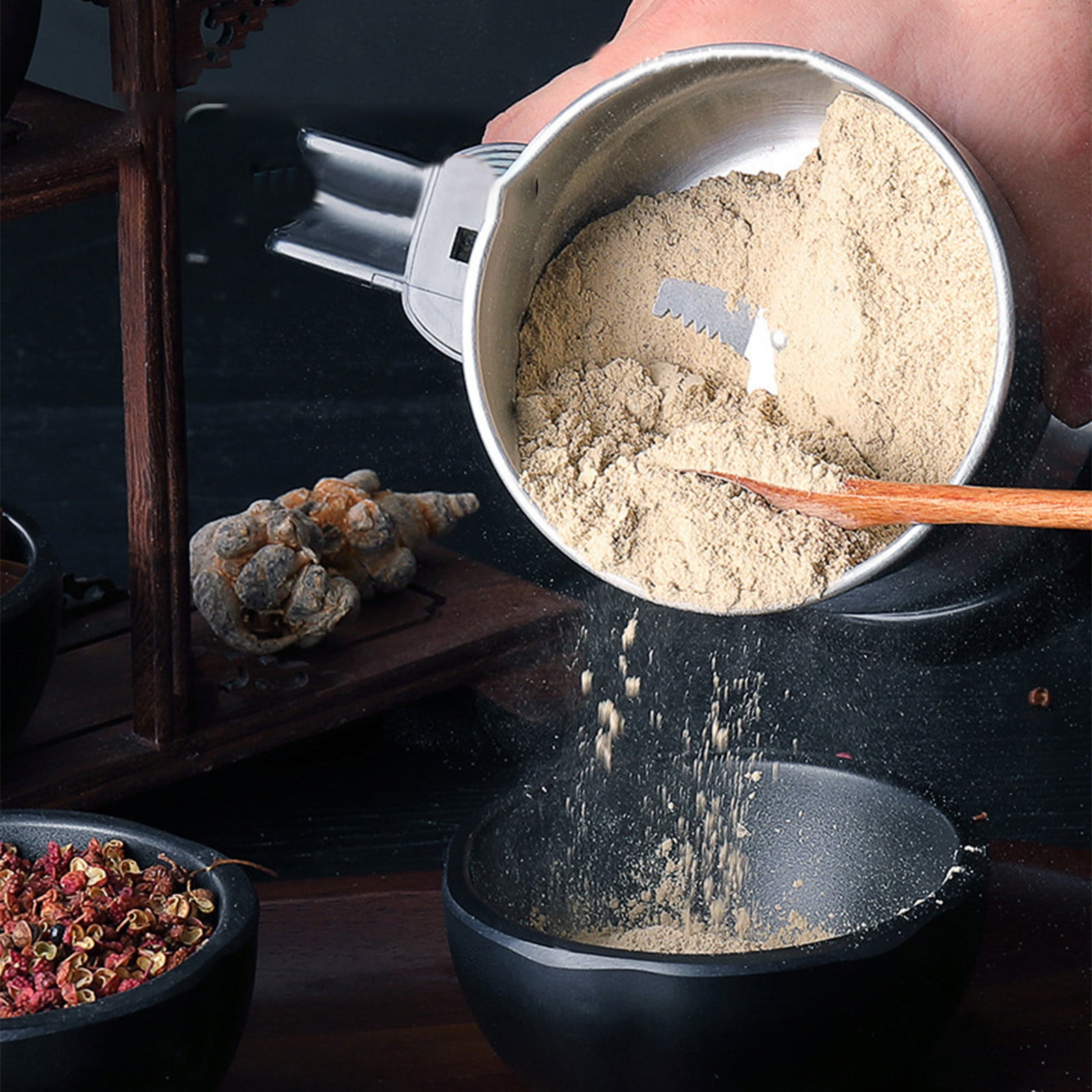 Spice Grinder Nut Seed Herb Grind Spice Crusher Mill Blender, Electric Home Milling Machine, Small Pulverizer, Grinding Powder, Electric Coffee Grinder