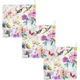 thumbnail image 7 of Colorful Birds Flowers Baby Muslin Wash cloths Soft Absorbent Face Towels, Spring Garden Floral Burp Cloths Cotton Bath Wipes 3 Pack Infant Wash Cloth for Newborn Boys Girls 12x12 inches, 7 of 7