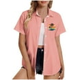 thumbnail image 2 of Pohista Womens Plus Size Tops Summer Shirts for Women 2025 Trendy Womens Blouse Cute Tops for Women Short Sleeve, 2 of 5