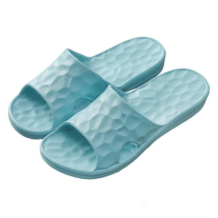 Women s Slide Sandals  Non-Slip Shower Slipper Indoor Bathroom House Shoes Soft Sole wathet