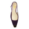 thumbnail image 4 of FSJ Women Comfort Square Closed Toe Slingback Flats Shiny Two Toned Flats Sandals Slip On Block Low Heel Office Fashion Dressy Shoes Size 8 Purple, 4 of 4