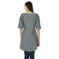 thumbnail image 3 of Women Casual Kurta Indian Ethnic Cotton Kurti Designer Tunic Solid Top Dress, 3 of 3