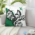 thumbnail image 6 of ZICANCN Decorative Throw Pillow Covers , Graffiti Flowers Couch Sofa Decorative Knit Pillow Covers for Living Room Farmhouse 12"x12", 6 of 8
