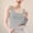 Grey, variant on Womens Tank Tops Solid Color Seamless Lightweight Ice Silk Sleeveless Slightly Deep Round Neck Daily Casual Base Tops