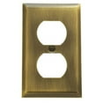 thumbnail image 4 of Baldwin Hardware 4752.030.CD Beveled Edge 1 Gang Wall Plate in Polished Brass, 4 of 5