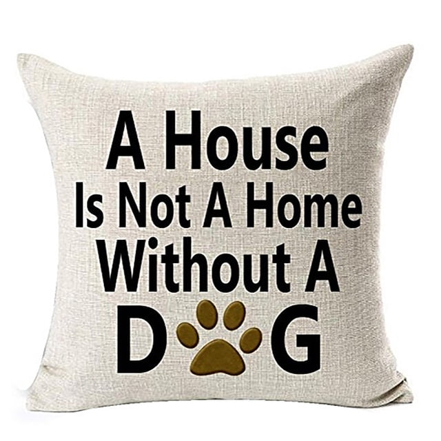 Pillow for Sofa Throw Cover Bedding Accessory— Dog Lover Sofa Cover Cozy Home Soft Texture