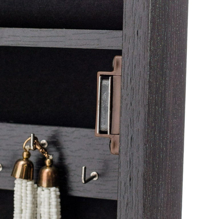 Mainstays mirrored 2024 cheval jewelry armoire