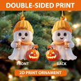 thumbnail image 2 of Adornos de Halloween para árbol de Navidad, adornos personalizados de fantasmas para Halloween, adornos colgantes de acrílico plano 2D para fiestas navideñas, decoración interior del hogar, para famil, 2 of 6