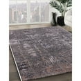 thumbnail image 3 of Ahgly Company Machine Washable Indoor Square Industrial Modern Eggplant Purple Area Rugs, 6' Square, 3 of 7
