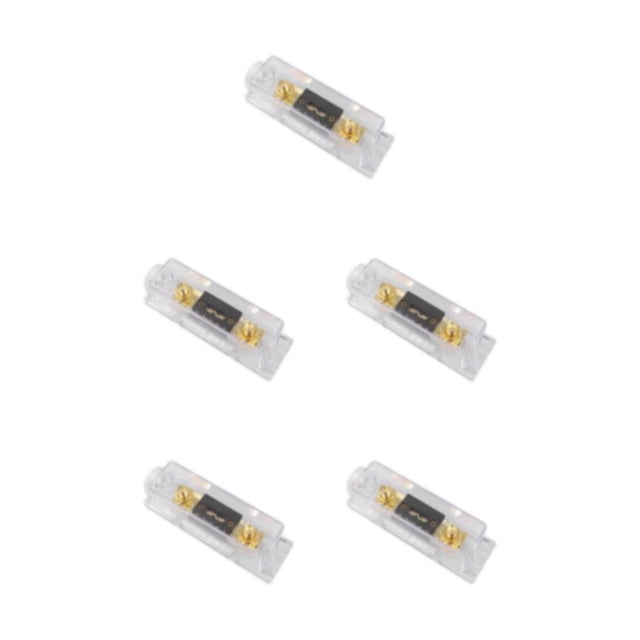 Portafusibles de alto rendimiento Riwesomey para audio de automóvil transparente 30A Type2