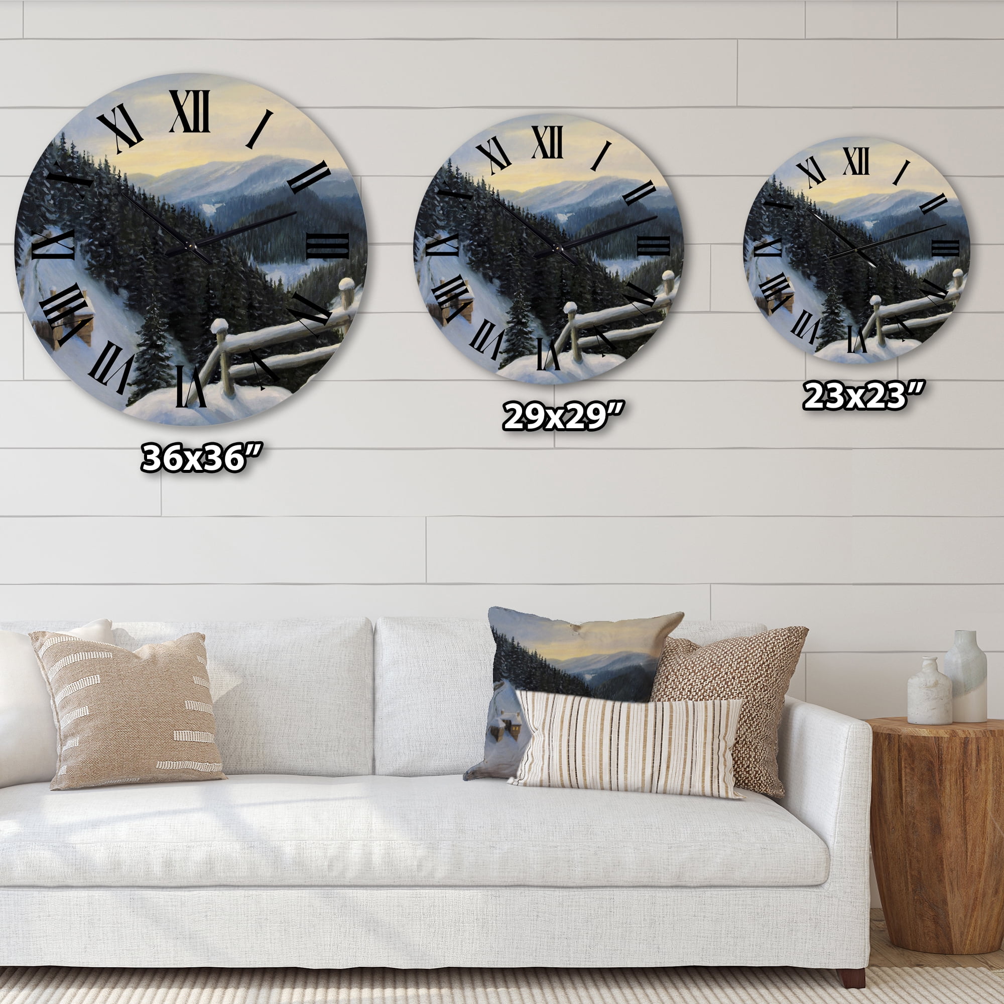 Designart 1 in Quartz Traditional Wall Clock