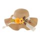 thumbnail image 2 of Sombrero de paja DIY con flores artificiales, transpirable, para uso doméstico, para niñas, vacaciones, manualidades, para exteriores, a moda, Estilo H, 2 of 7