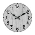 thumbnail image 3 of Oliegs Style Wall Clock For Living Room Bedroom 24 Hour Display Modern Density Board Hanging Clock With Design, 3 of 5
