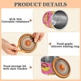 thumbnail image 5 of Yellow Duck Hearts Airtight Coffee Bean Canister 17oz Food Storage Containers with Lids For Gournd, Tea, Sugar, Flour, Rice, Cereal, Candy Cookie Jar, 5 of 8