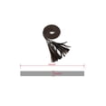 thumbnail image 3 of INSPIRE CHICWomens Tassels Braided Waist Belt Self Tie Woven Skinny Belts for Dress 132cm/52" Black & Coffee, 3 of 7