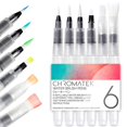 thumbnail image 1 of Juego de pinceles de acuarela Chromatek AquaPens recargables x6, 1 of 8