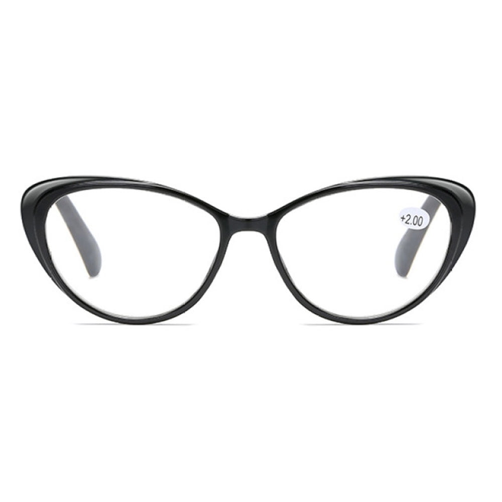 3 Pairs of Women's Cat Eye Reading Glasses 2.50 Spring Hinge Plastic Lightweight Readers +2.50
