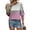 Pink, variant on SOOMLON 3/4 Sleeve T Shirts for Women Petite Tunic Cotton Stretchy Tops Casual Round Neck Shirts Cute Color Block T Shirts 2025 Trendy Spring Summer Ladies Tops Loose Fit Outfits Pullover Blue XL