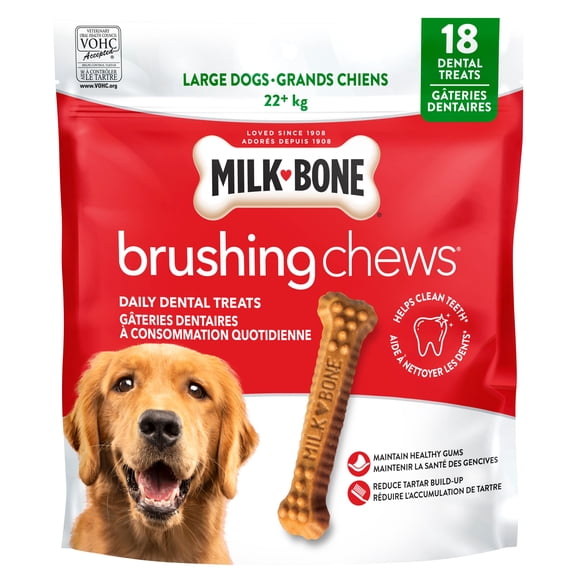 Milk-Bone Brushing Chews Dental Treats for Large Dogs