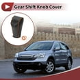 thumbnail image 2 of Cubierta antideslizante para la palanca de cambios del automóvil, protector del mango de cambio para Honda CR-V 2015-2016, cuero sintético negro y naranja, 2 of 6