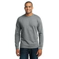 thumbnail image 2 of Port & Company PC55LS Mens Long Sleeve Core Blend Tees, Athletic Heather - 5XL, 2 of 2
