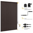 thumbnail image 3 of YOSITiuu Outdoor Shade Fabric for Porch Gazebo, Patio Cordless Blinds Roll Up Shade (5' W X 6' L), Chocolate, 3 of 6