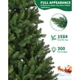 thumbnail image 5 of 6Ft Christmas Tree with Hinged Design | Realistic PVC Needles & Metal Stand | Easy 3-Step Assembly for Home Office Holiday Decor,Premium Unlit, 5 of 9