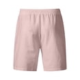 thumbnail image 4 of Men's Breathable Linen Shorts Comfort Loose Fit Summer Vacation Beach Shorts with Pockets, 4 of 4