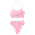 thumbnail image 4 of Push Up Bikinis for Women,High Waisted Bodycon Swimsuits,Wire-Free Bikini Top and Cross Waist Bottom, 4 of 7