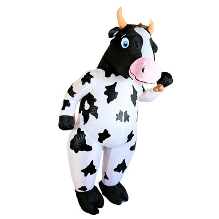 PTS Inflatable Costume Adult, Blow Up Cow Costume for Halloween Inflatables Cosplay Party