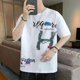 thumbnail image 3 of Camisetas para hombre, camisetas con el alfabeto, camisetas para hombre, camisetas estampadas, top 100℅ de algodón, ropa barata y cómoda, estilo Y2k, estilo informal, estilo Harajuku, 3 of 5