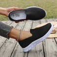 thumbnail image 5 of AUDeals Womens Orthopedic Walking Shoes Slip On Diabetic Shoes Arch Support Air Cushion Lightweight Platform Trainers Casual Sneaker (Black, 6), 5 of 8