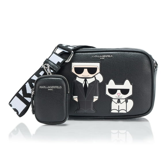 Bolsa de mano KARL LAGERFELD Maybelle Choupette Negra 20x15x8 cm
