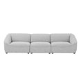 thumbnail image 3 of Sofa, Fabric, Light Grey Gray, Modern Contemporary Urban Design, Living Lounge Room Hotel Lobby Hospitality, 3 of 10