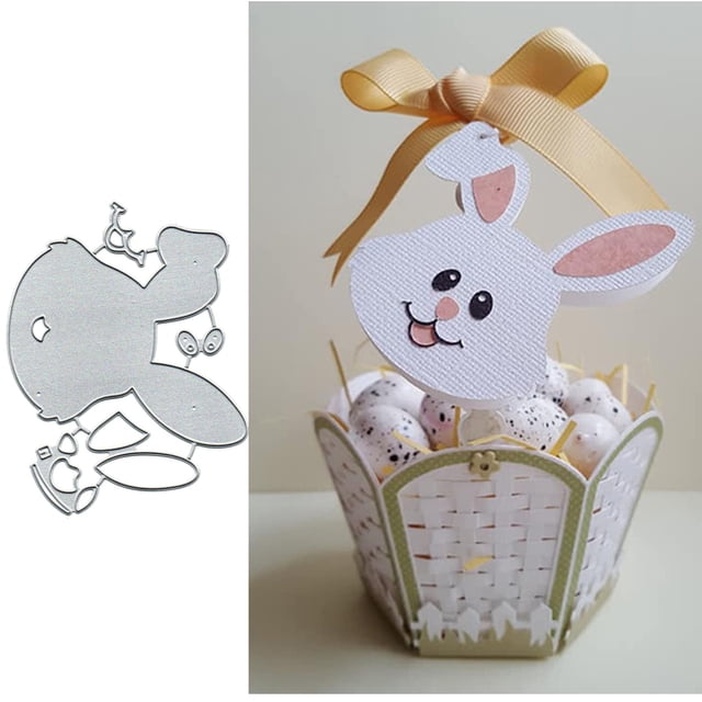 Troqueles de corte de metal Suds&WH con forma de conejo lindo de Pascua