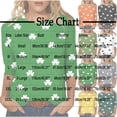 thumbnail image 3 of ClodeEU Women's St. Patrick's Day Print T-Shirt,Irish Shamrock T Shirt Clovers Long Sleeve Tops Green,Womens Plus M, 3 of 5