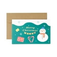 thumbnail image 1 of Greeting Card,Party Greeting Cardcreative Cute Cartoon Christmas Greeting Card Snowman Christmas Blessing Card, 1 of 1