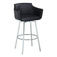 thumbnail image 1 of Chintaly Imports Dusty 36.4" Modern Club Counter Stool w/ Memory Swivel in Black, 1 of 1