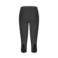 thumbnail image 4 of hotojiny Capri Leggings for Women Summer Stretch Plus Size Capris High Waisted Soft Casual Workout Yoga Cropped Pants, 4 of 7