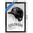 thumbnail image 3 of MLB Colorado Rockies - Drip Helmet 22 Wall Poster, 14.725" x 22.375" Framed, 3 of 5