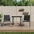thumbnail image 1 of vidaXL 3 Piece Garden Dining Set with Cushions Poly Rattan and Steel, 1 of 5