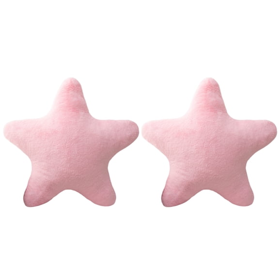 mmirethe 2PCS Plush Pillow Cute Reading Pillows Floor Cushion Stars Cushions Cozy Home Relaxation Home in Sofa, Bedroom pink 40cm
