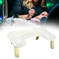 thumbnail image 6 of Bothyi PU Leather U Shape Arm Rest Portable Nail Arm Rest Stand for Home DIY Salons White, 6 of 8