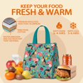 thumbnail image 5 of German Shepherd Dog and Flower Insulated Lunch Bag for Women & Adults,Large Portable Soft Cooler Lunch Bag,Thermal Food Storage Tote with Pearl Cotton,8.66L,8.75x5.75x9.5 Inch, 5 of 6